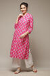 Blue LIVA Straight Kurta image number 0